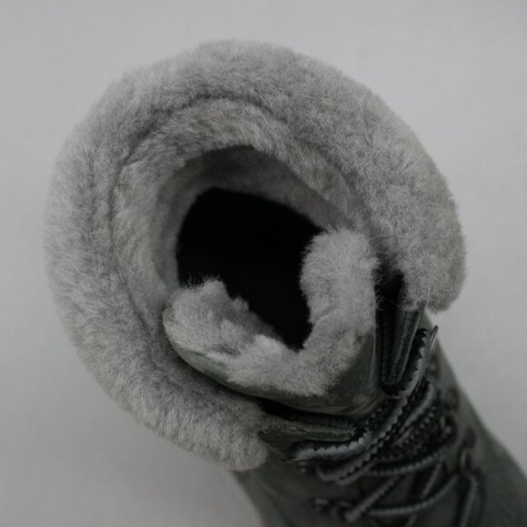 Timberland Ladies 7 Courmayeur Valley Grey Shearling 6" Ankle Booties - TB0A255A - Picture 7 of 12